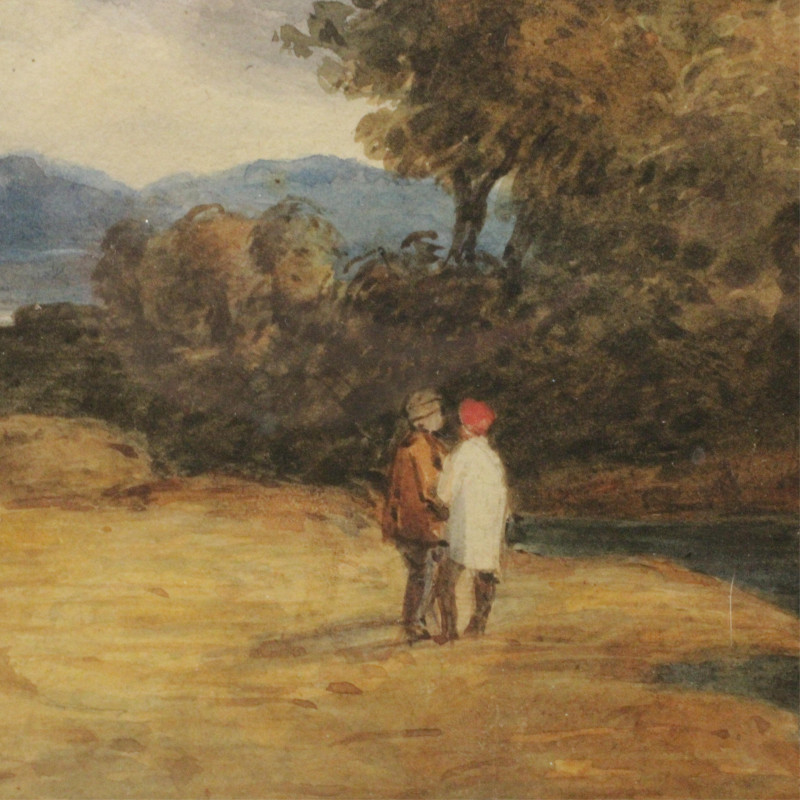 19th C British Watercolor Landscape