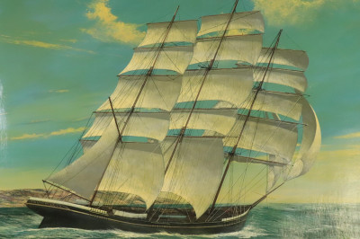 Image for Lot Scott Duncan Clipper Ship at Dawn