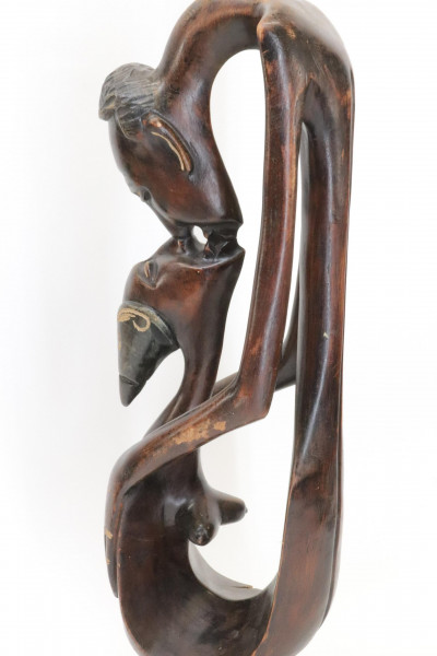 Group of African and Haitian Carved Figures