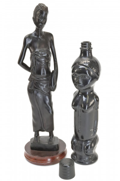 Group of African and Haitian Carved Figures