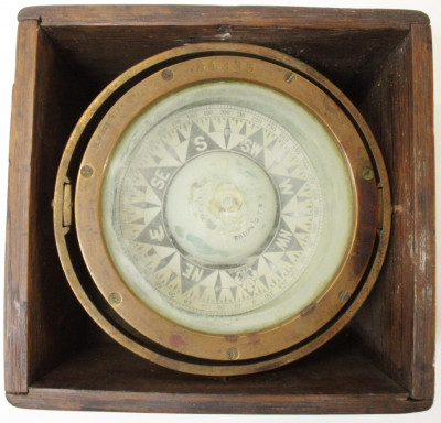 Image for Lot ED Ritchie Sons Ship Compass