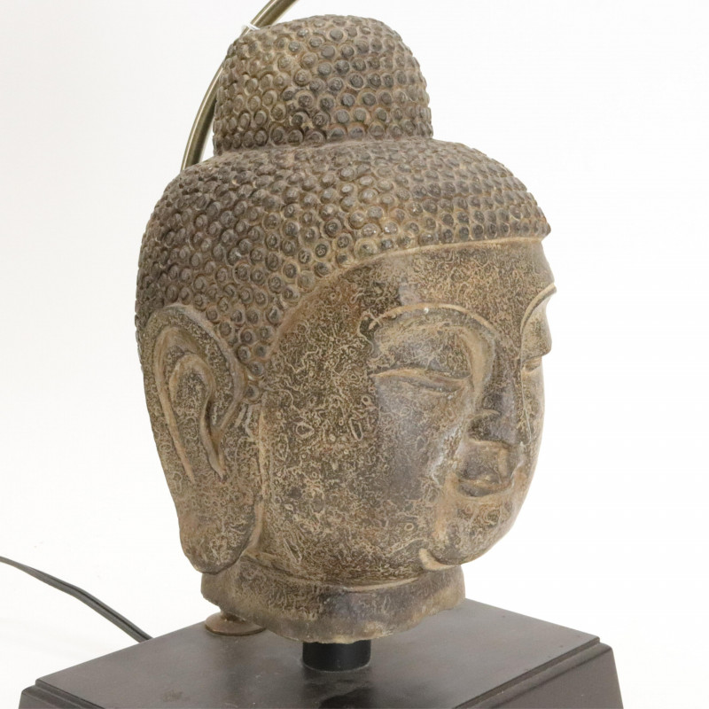 Thai Carved Stone Asian Style Lamps