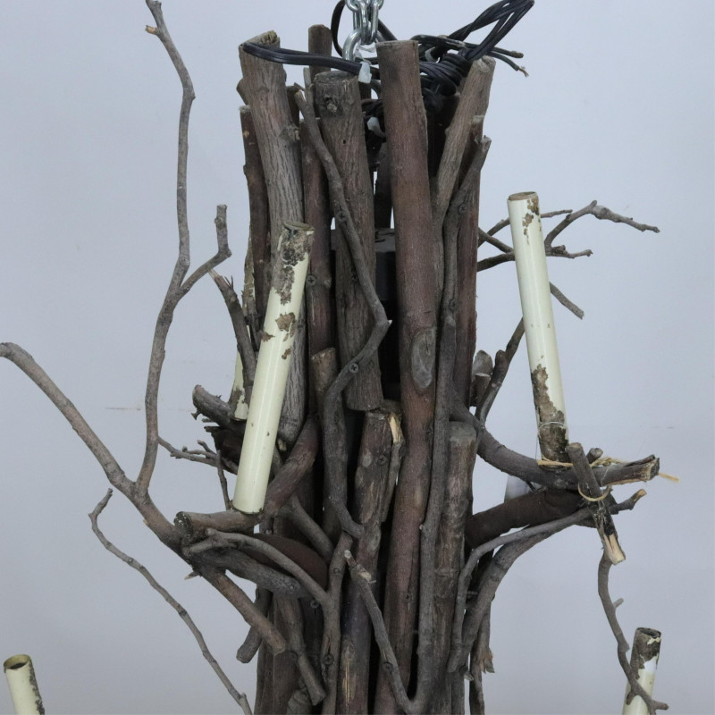 Adirondack Style Twig And Limb Chandelier