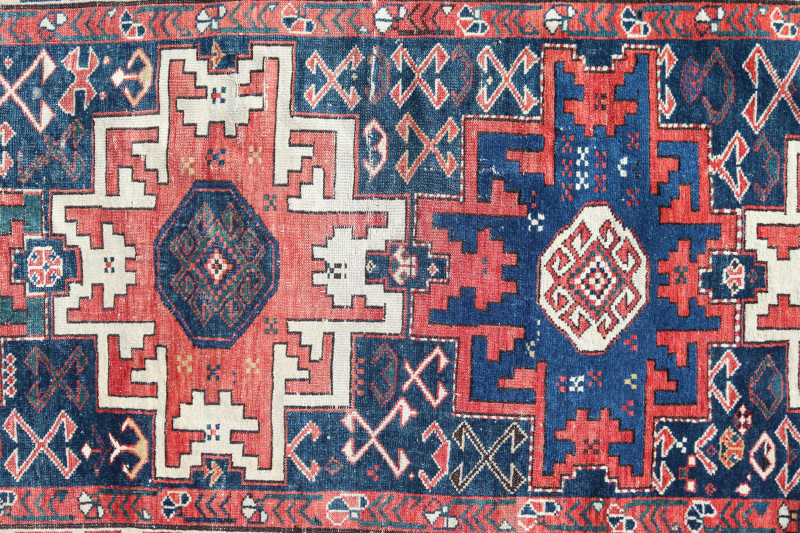 Antique Caucasian Leshghistan Rug