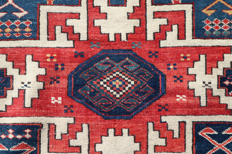 Antique Caucasian Leshghistan Rug