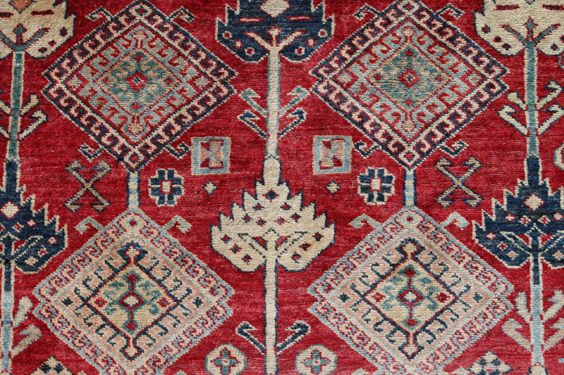 Caucasian Style Wool Area Rug 5'7 x 8'2