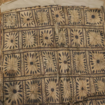 Antique Handblocked Textile; Handmade Paper