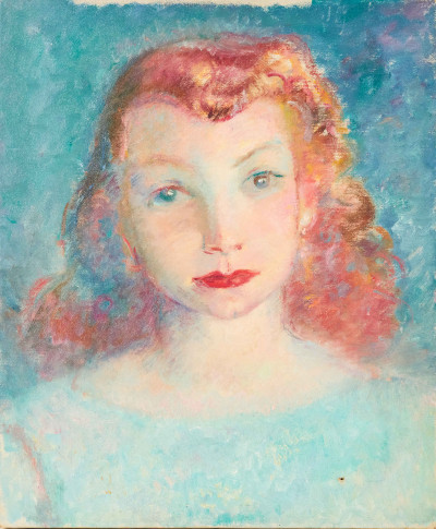 Image for Lot Clara Klinghoffer - Study of a Young Red-Headed Girl
