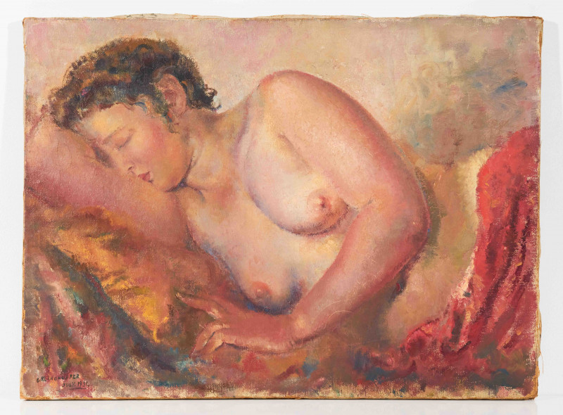 Clara Klinghoffer - Elly, Nude on a Couch