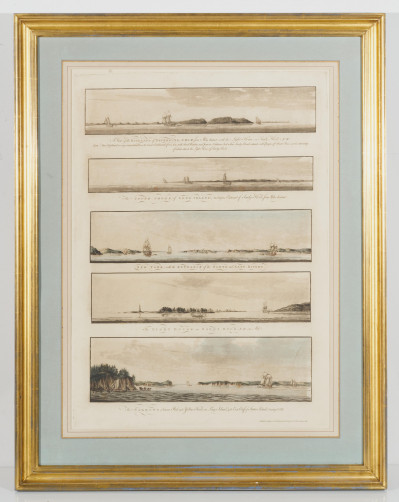 after Joseph Frederick W. Des Barres - Views of the entrance to New York Harbor