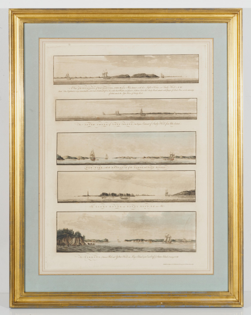 after Joseph Frederick W. Des Barres - Views of the entrance to New York Harbor