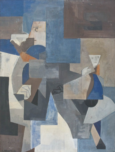 Image for Lot Leonard Alberts - Abstract with 2 Faces