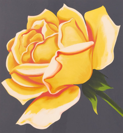 Image for Lot Lowell Nesbitt - Untitled (Yellow rose)