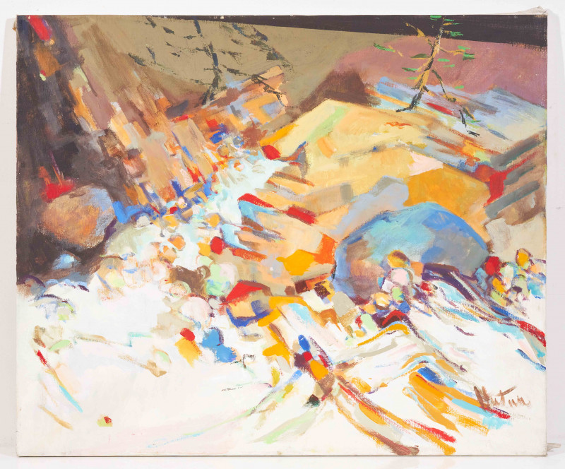 Gene Hutner - Untitled (Abstract mountain)