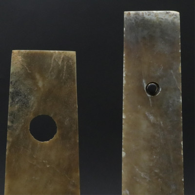 Set of Two Longshan Style Jade Blades