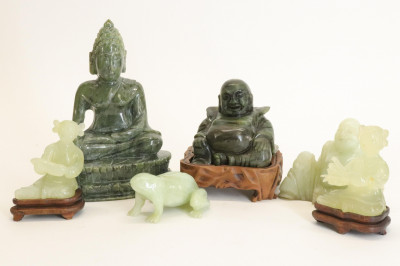 Image for Lot Collection of Carved Jade Figures
