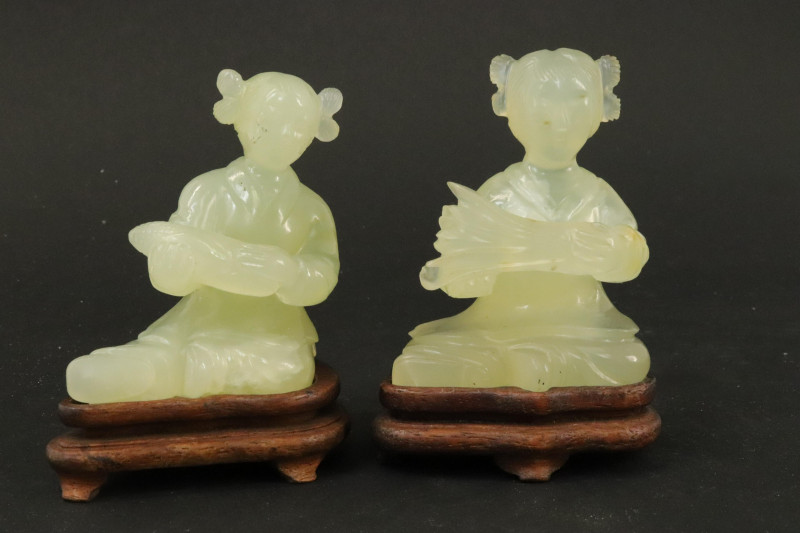 Collection of Carved Jade Figures