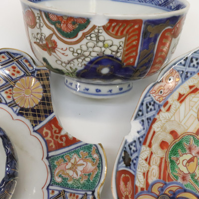 Collection of Seven Imari Dishes