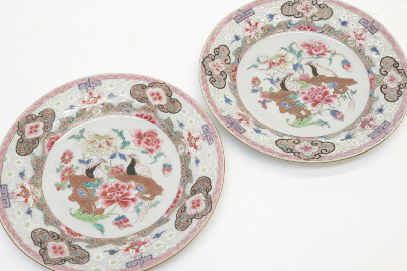 Collection of 8 Chinese Export Plates