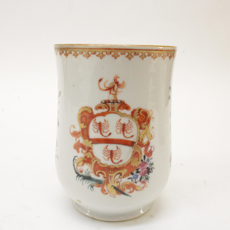 18th century Armorial Tankard and Dishes