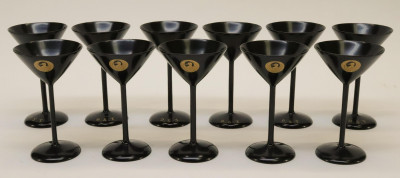 Set of 11 Japanese Lacquer Sake Cups