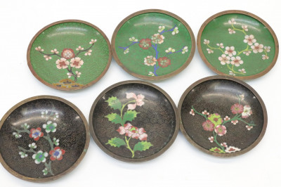 Group of Chinese Cloisonne Dishes