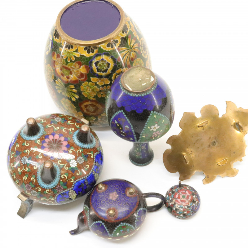 Collection of Japanese Cloisonne 19th C