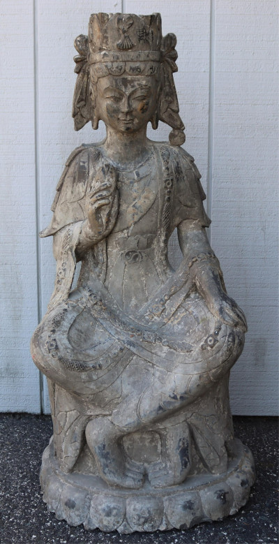 Impressive Northern Wei Style Stone Bodhisattva
