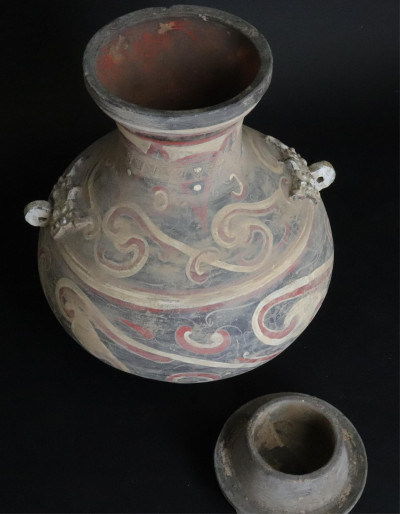 Small Chinese Western Han Style Terracotta Hu
