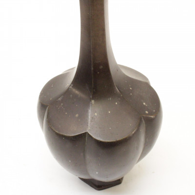 Japanese Bronze Vase and Bowl