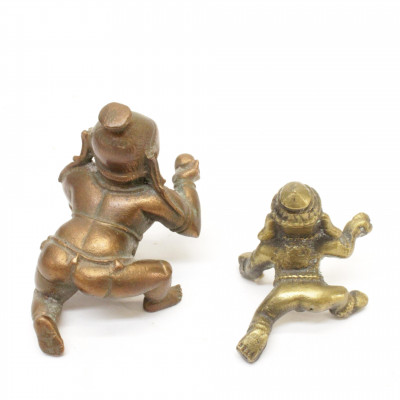 Group of Small Bronze Asian Items