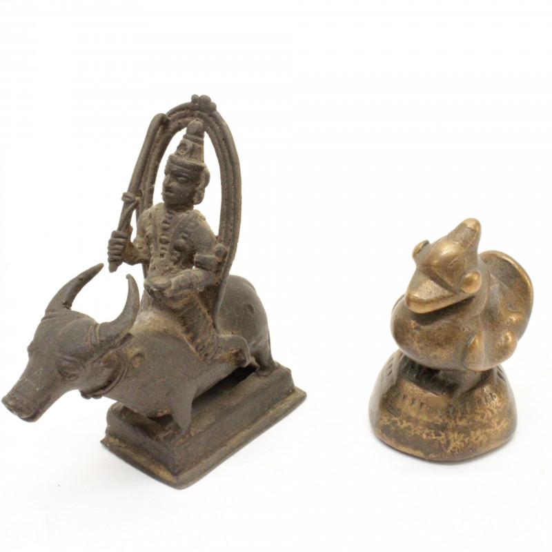 Group of Small Bronze Asian Items
