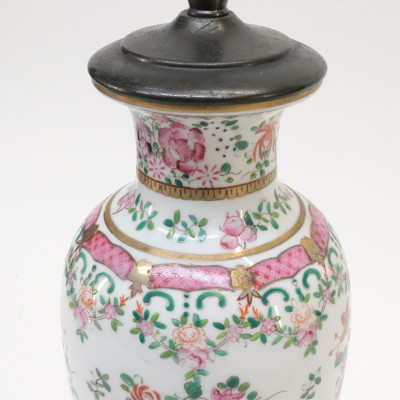 Chinese Export Vase as Lamp