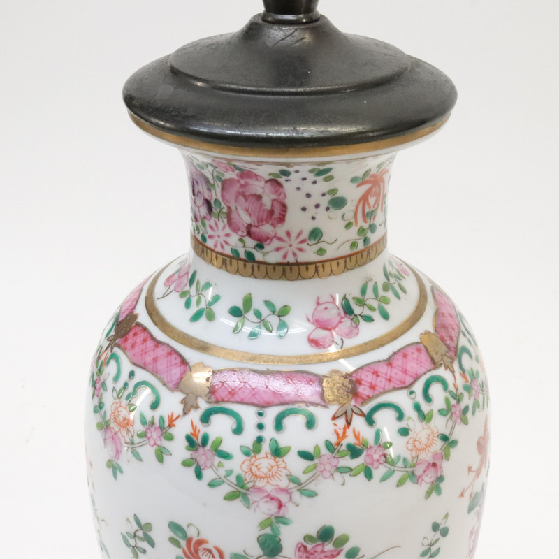 Chinese Export Vase as Lamp