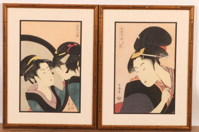 Pair of Kitagawa Utamaro Prints