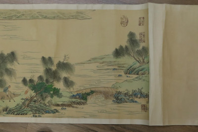 Chinese Long Scroll Landscape Painting