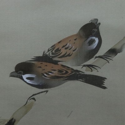 Two Japanese Painted Scrolls
