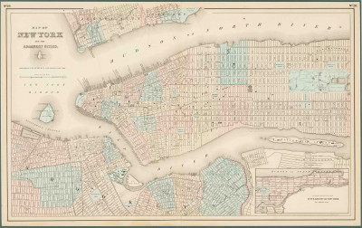 Image for Lot J.H. Colton &amp; Co. - Map of New York and the Adjacent Cities