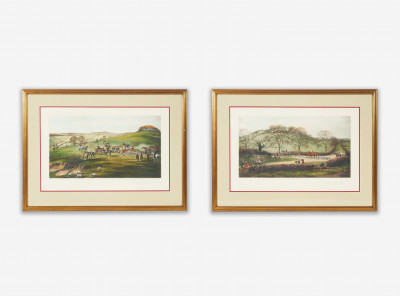 Image for Lot G. D. Giles - Pair of Hunting Scenes (2)