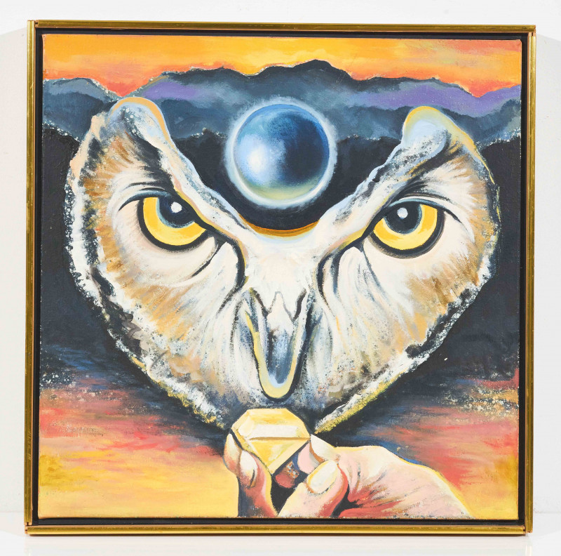 Lowell Nesbitt - Owl with Jewels