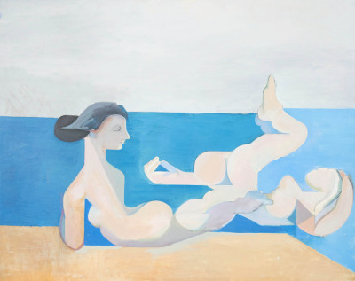 Image for Lot Leonard Alberts - Bathers at the Sea