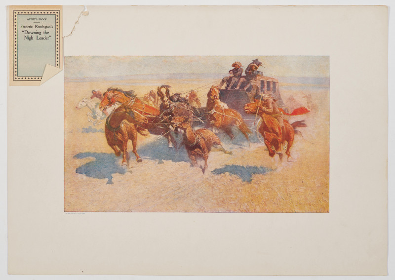 Frederic Remington - Lot of Lithographs, Western Scenes (4) Gibson Girls (4)