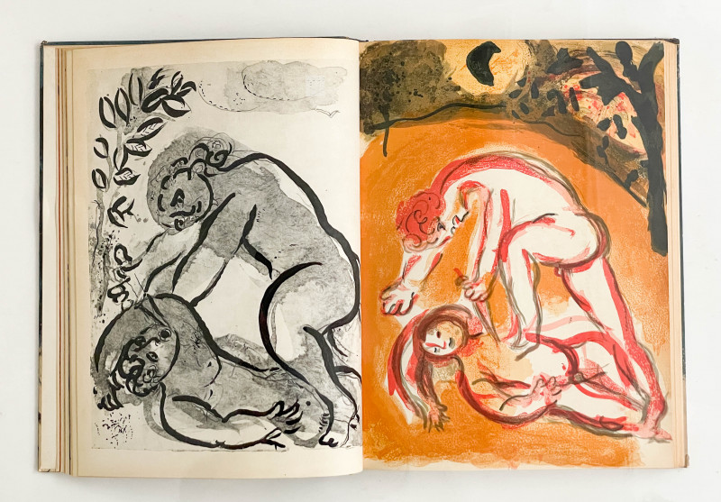 Marc Chagall - Dessins pour la Bible. Paris: Éditions de la revue Verve, vol. X, n° 37 et 38