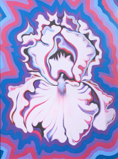 Image for Lot Lowell Nesbitt - Electric Iris in Purple, Red, and Violet