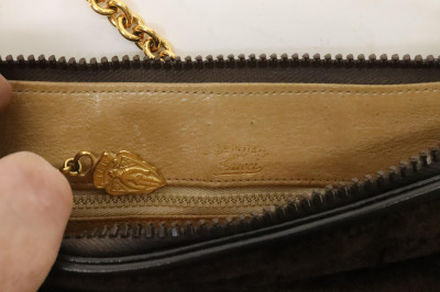 Gucci Suede Monogram Bag