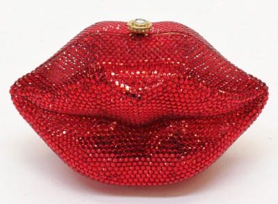 Image for Lot Katherine Baumann Red Lips Minaudiere