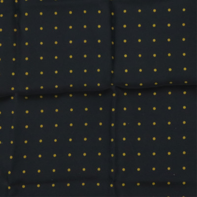 Hermes Silk Pocketsquare Large Yellow Dots