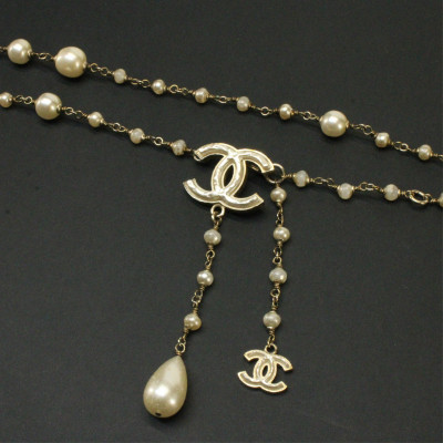Image for Lot Chanel Bead and Chain Belt