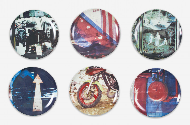 Robert Rauschenberg - Two Complete Sets of 6 (12 Total) Guggenheim Museum Retrospective Limited Edition Plates