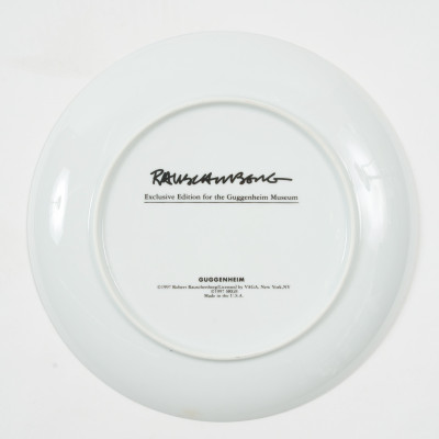 Robert Rauschenberg - Two Complete Sets of 6 (12 Total) Guggenheim Museum Retrospective Limited Edition Plates